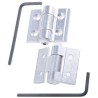 Pinet Aluminium Friction Hinge Steel Finish, Screw Fixing, 30 mm x 35 mm x 3 mm 407-7385