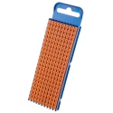 HellermannTyton Snap-On Pre-Printed Cable Marker, White Legend on Orange, 5.6 mm Width, Fits 2.8–3.8 mm Cable Diameter WIC2