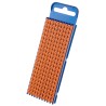 HellermannTyton Snap-On Pre-Printed Cable Marker, White Legend on Orange, 5.6 mm Width, Fits 2.8 - 3.8 mm Cable Diameter WIC2