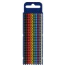 HellermannTyton Snap-On Cable Marker, Pre-Printed 0-9, Polyamide, 2.8-3.8 mm Cable Diameter, Halogen Free, Vibration WIC2
