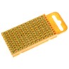 HellermannTyton Black Pre-Printed Snap-On Cable Marker for 4.3 to 5.3 mm Cable Diameter, Yellow Polyamide, Length 3 mm WIC3
