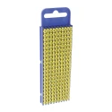 HellermannTyton Snap-On Polyamide Cable Marker, Pre-Printed Black Legend 0-9, Yellow Marker, 5.6mm Width, Fits 2.8mm to WIC2