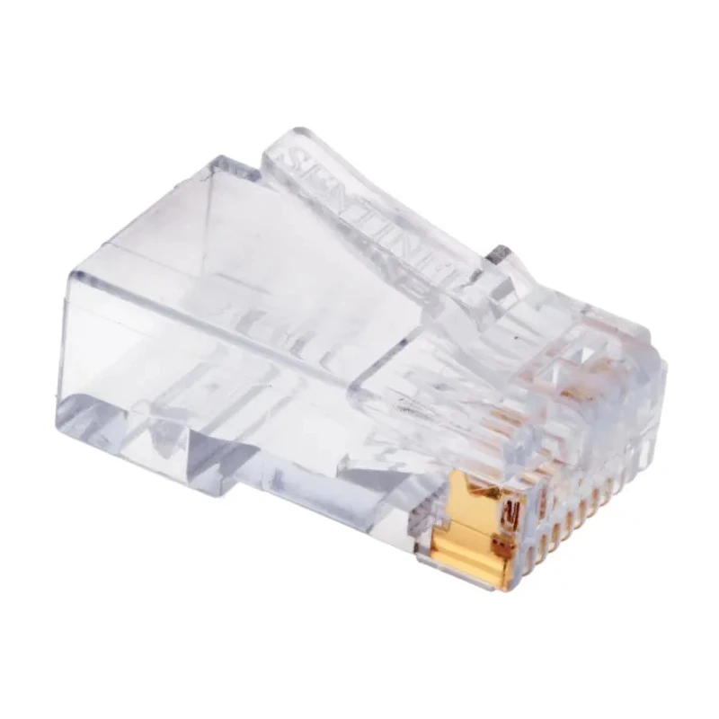 Sentinel RJ45 Connector Male Cable Cat5e Unshielded Straight 1 Port 8 Way RJ45 