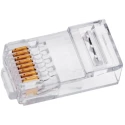 Sentinel RJ45 Connector Male Cable Cat5e Unshielded Straight 1 Port 8 Way RJ45 