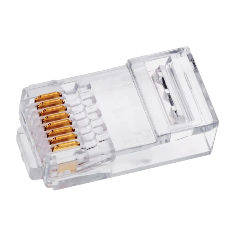 Sentinel RJ45 Connector Male Cable Cat5e Unshielded Straight 1 Port 8 Way RJ45 