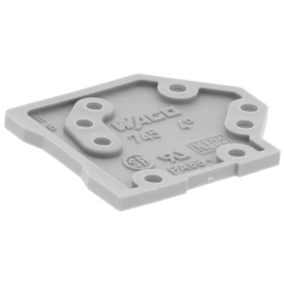 WAGO End Plate Accessory for 745 Series PCB Terminal Blocks 745-100