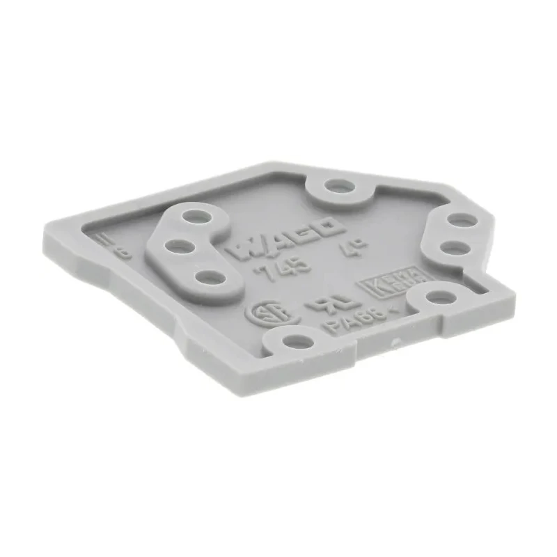 WAGO End Plate Accessory for 745 Series PCB Terminal Blocks 745-100