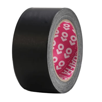 Advance Tapes Black Matt Gaffa Tape 50mm Width x 25m Length, 0.09mm Thickness AT205
