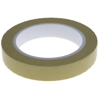 RS PRO Yellow Polyester Film Electrical Tape 19mm x 66m Rubber Adhesive Breakdown Voltage 4500V 408-9495