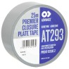 Advance Tapes Closure Plate Tape AT293 Cloth Tape, 25 m x 50 mm, Silver, Gloss Finish AT293