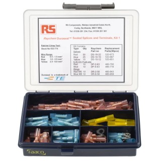 TE Connectivity Heat Shrink Terminal and Splices DuraSeal Service and Repair Crimp Terminal Kit DS-MIXT-04-RSU