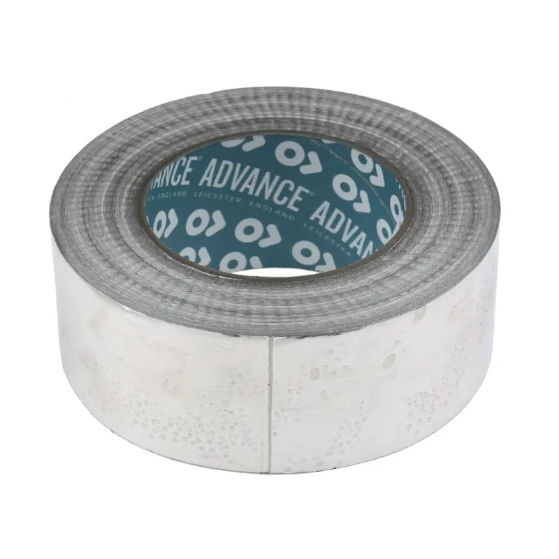 Advance Tapes Non-Conductive Metallic Aluminium Tape 50mm x 50m, 110°C Max AT506