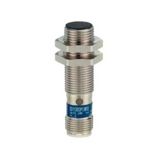 Telemecanique Sensors Threaded Barrel Inductive Proximity Sensor M12 x 1, PNP Output, 24V DC, 4mm Detection XS112B3PCM12