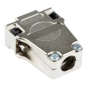 Phoenix Contact DSSC Series Die Cast Zinc Straight D-Sub Backshell, 9 Way Strain Relief 1419722