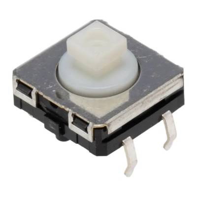 Omron IP67 Tactile Switch Plunger, 3.75 mm Actuator Length, SPST 50 mA 24 V DC, Through Hole B3W-4050