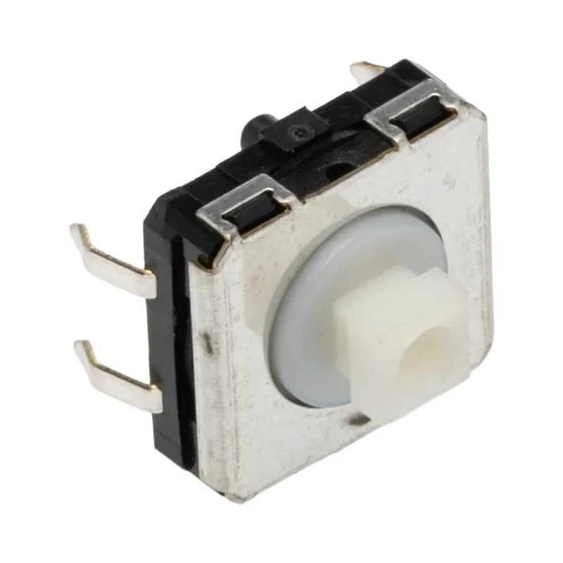Omron IP67 Tactile Switch Plunger, 3.75 mm Actuator Length, SPST 50 mA 24 V DC, Through Hole B3W-4050