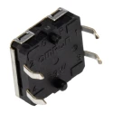 Omron IP67 Tactile Switch Plunger, 3.75 mm Actuator Length, SPST 50 mA 24 V DC, Through Hole B3W-4050