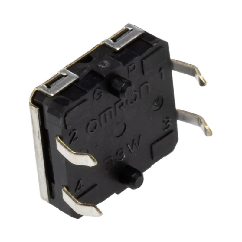 Omron IP67 Tactile Switch Plunger, 3.75 mm Actuator Length, SPST 50 mA 24 V DC, Through Hole B3W-4050