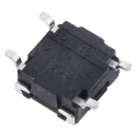 Omron Tactile Switch Button 0.8 mm Actuator Length SPST 50mA 24V DC Through Hole B3S-1000P