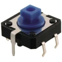 Omron Blue Tactile Switch Plunger 3 mm SPST 50mA 24 V DC Through Hole B3F-5150