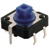 Omron Blue Tactile Switch Plunger 3 mm SPST 50mA 24 V DC Through Hole B3F-5150