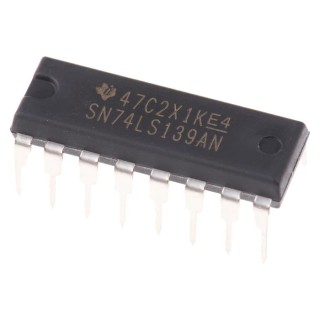 Texas Instruments Decoder, 1MHz, 16-Pin PDIP, 4 Input Demultiplexer SN74LS139AN