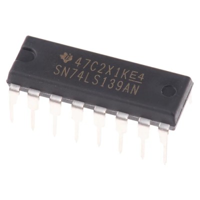 Texas Instruments Decoder, 1MHz, 16-Pin PDIP, 4 Input Demultiplexer SN74LS139AN