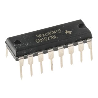 Texas Instruments 8 Stage Through Hole Binary Shift Register 4000 Series CMOS Logic CD4021BE