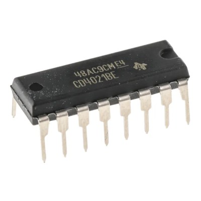 Texas Instruments 8 Stage Through Hole Binary Shift Register 4000 Series CMOS Logic CD4021BE