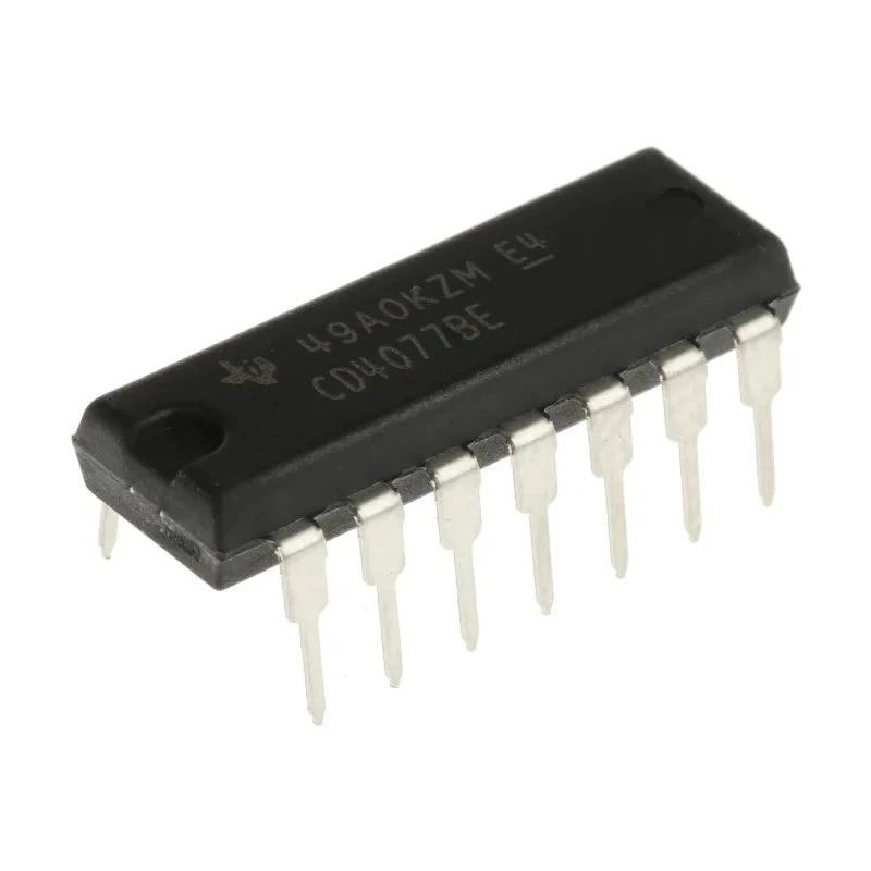 Texas Instruments 4 2-Input XNOR Logic Gate 14-Pin PDIP CD4077BE