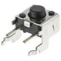 Omron Black Tactile Switch Plunger 1.6 mm SPST 50mA 24 V dc Through Hole B3F-3120
