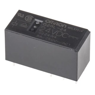 Omron PCB Power Relay 24V DC Coil 8A Switching Current DPDT G2RL-24 DC24