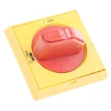 ABB Yellow, Red Rotary Handle 43.5 mm OH Series OHYS2RJ 1SCA105323R1001
