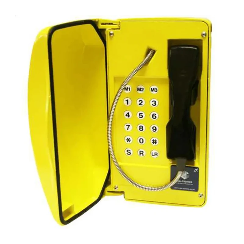 Gai-Tronics Auteldac 5 Corded Black, Yellow Landline Phones 028-02-2298-652