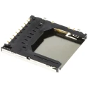 Hirose 9 Way Right Angle Push-Push SD Memory Card Connector, Solder DM1AA-SF-PEJ(72)