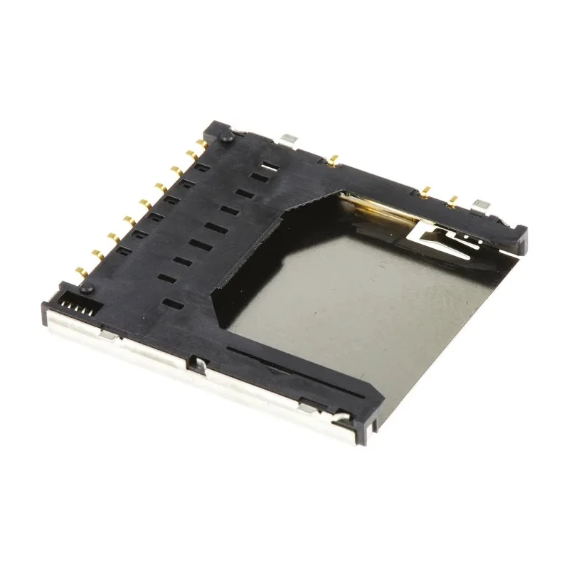 Hirose 9 Way Right Angle Push-Push SD Memory Card Connector, Solder DM1AA-SF-PEJ(72)