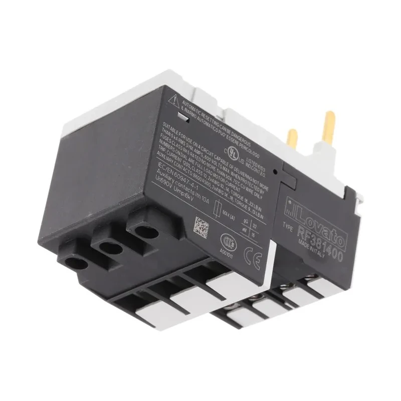Lovato Electric Thermal Overload Relay, NO/NC, 14A Relay Contact Current, 9 to 14A Adjustable Current Range, 3 Pole RF38