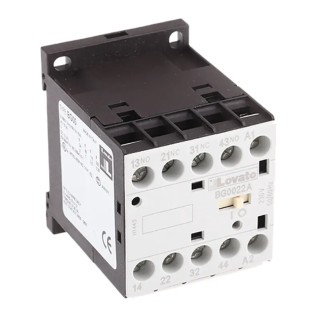 Lovato Electric BG Contactor Relay 230V AC Coil, 4-Pole, 10A, 2 NO/2 NC, 690V AC 11BG0022A230