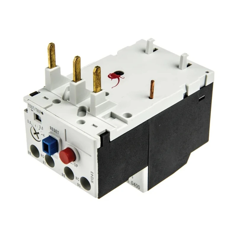 Lovato Electric Thermal Overload Relay Direct Mount 3P NO/NC 2.5-4A FLC 4A Contact Rating RF38