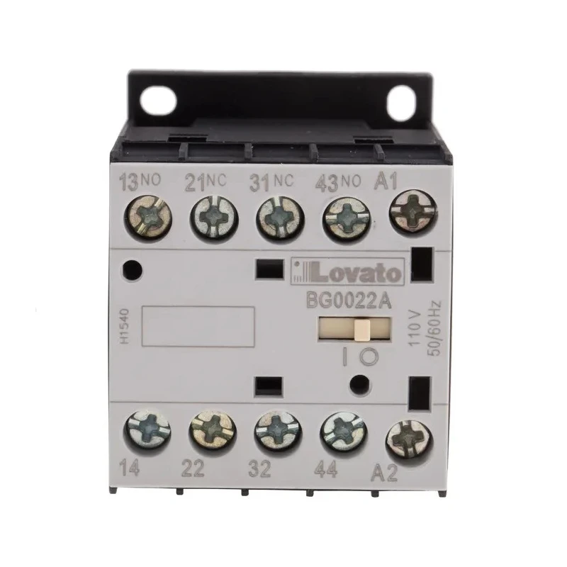 Lovato Electric BG Contactor Relay 110V AC Coil 4-Pole 10A 2 NO/2 NC 690V AC 11BG0022A110