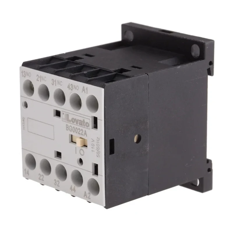 Lovato Electric BG Contactor Relay 110V AC Coil 4-Pole 10A 2 NO/2 NC 690V AC 11BG0022A110