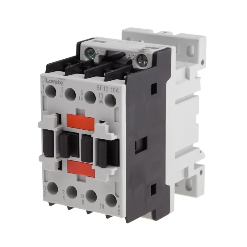 Lovato Electric 3-Pole Contactor, 110V AC Coil, 12 A, 5.5 kW Motor Control BF1210A110