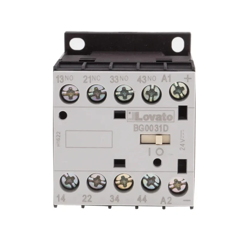 Lovato Electric BG Contactor Relay 24V dc Coil 4-Pole 10A 3 NO/1 NC 690V ac 11BG0031D024