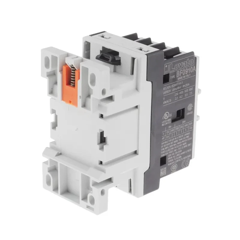 Lovato Electric BF Series 3-Pole 9 A 4 kW Power Rating Contactor 24V AC Coil BF0910A024