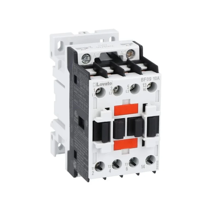 Lovato Electric BF Series 3-Pole 9 A 4 kW Power Rating Contactor 24V AC Coil BF0910A024