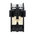 Lovato Electric Auxiliary Contact Block, 2 Contact, 1 NO/1 NC, Snap-On Mount, 10 A, 690 V, BFX1011