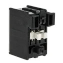 Lovato Electric Auxiliary Contact Block, 2 Contact, 1 NO/1 NC, Snap-On Mount, 10 A, 690 V, BFX1011