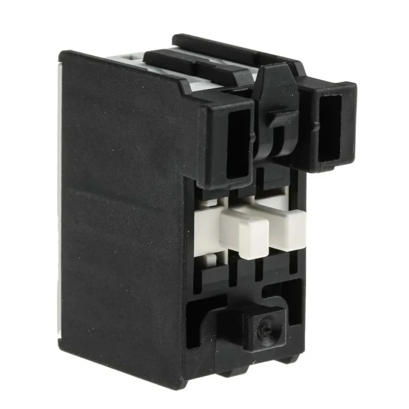 Lovato Electric Auxiliary Contact Block, 2 Contact, 1 NO/1 NC, Snap-On Mount, 10 A, 690 V, BFX1011