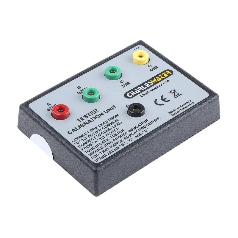 Desco Europe Wrist & Foot ESD Tester Calibration Unit with Banana Plug 110x80x25mm 99090