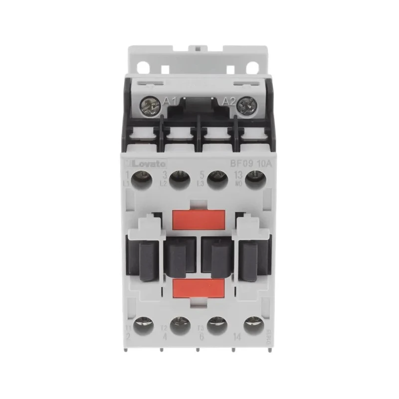 Lovato Electric BF Contactor, 3-Pole, 400V AC Coil, 9 A, 4 kW Power Rating, 3 NO Auxiliary Contacts BF0910A400